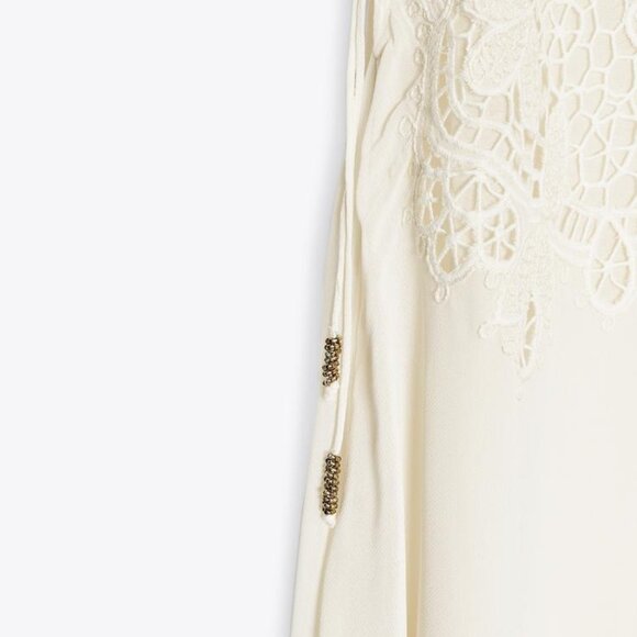 NWT ZARA ZW COLLECTION ASYMMETRIC CROCHET DRESS - Picture 11 of 12